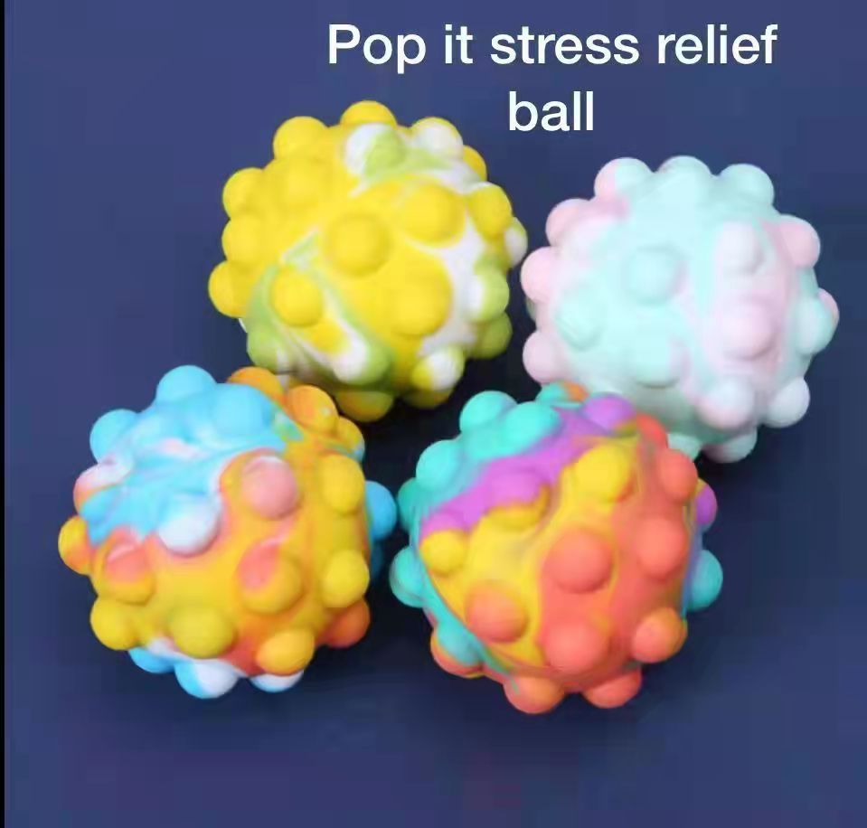 新品大号解压球爆款按压泡泡球发泄地摊玩具减压球灭鼠先锋球现货