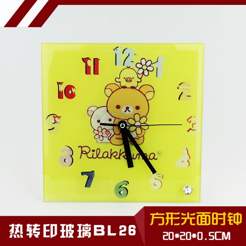 热转印玻璃相框 个性DIY玻璃画钟表 热转印耗材 镜面玻璃画BL-26