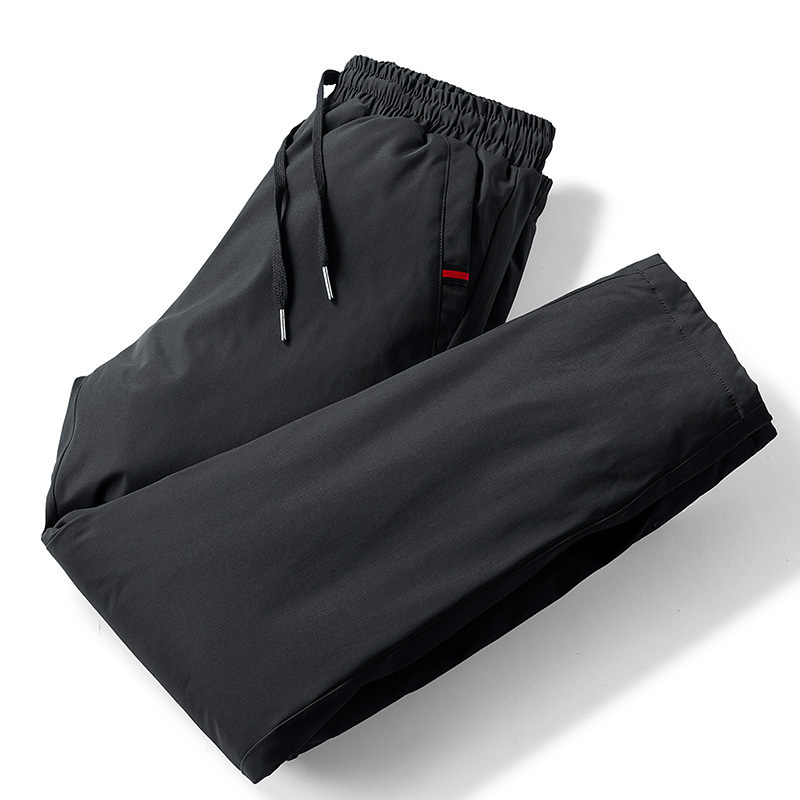 2021秋冬季裤子男新款加厚保暖棉裤中青年休闲直筒裤大码束脚长裤