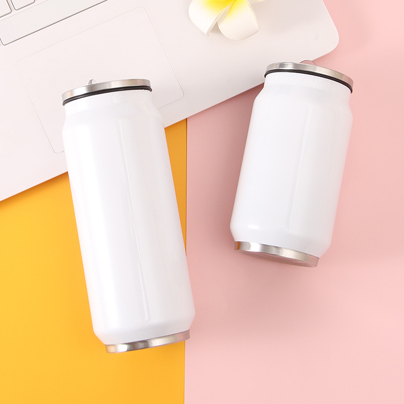 热转印杯空白涂层杯热升华运动不锈钢600毫升可乐罐瓶DIY500ml550