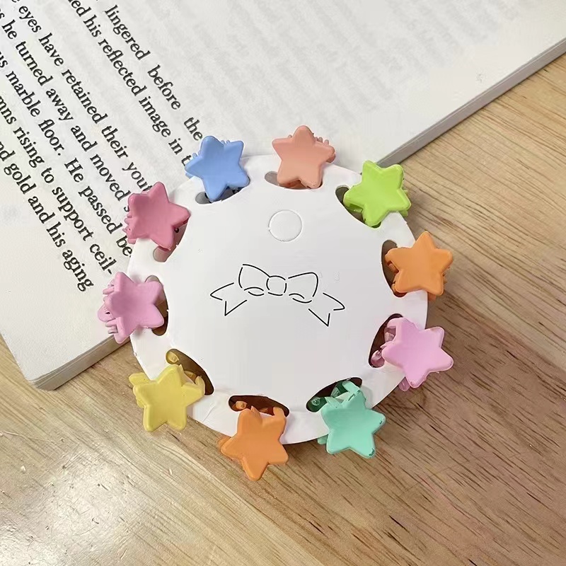 新款马卡龙小米夹顶夹小抓夹亚克力花朵小爪夹精品迷你发夹夹子