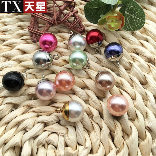 Factory Spot Wholesale Color Pearl Button High-Leg Pearl Button Sweater Shirt Sweater round Button