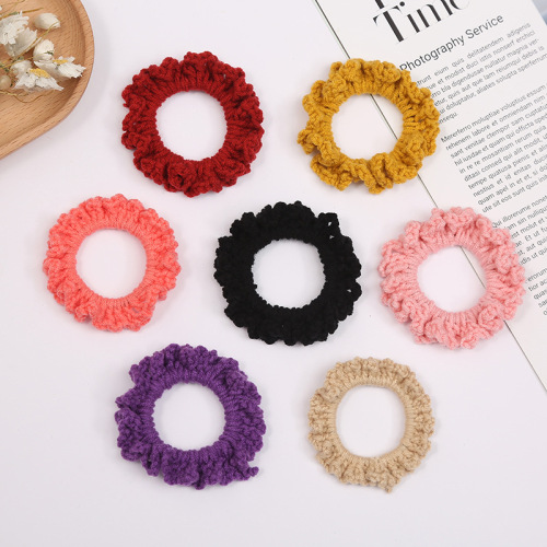 factory wholesale new multi-color all-match ponytail hair ring fashion hair tie rubber band bath hair band