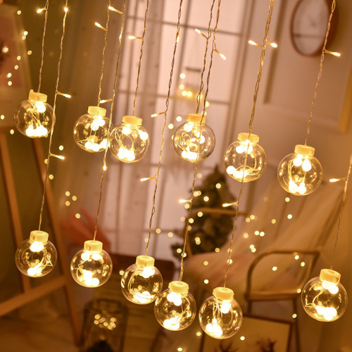 LED Colored Lamp String Wish Orbs Girl Heart Romantic Bedroom Room Decoration Lamp Ball XINGX Christmas Lights