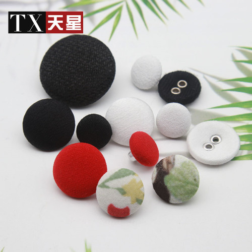 customer-supplied fabric cloth wrapper button high foot cloth buckle plastic foot cloth wrapper button two eyes air hole cloth buckle
