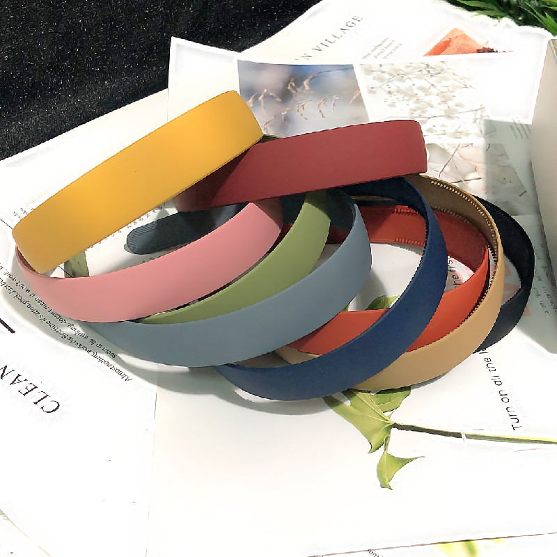 2021新款发饰ins夏日糖果色亚克力发箍细边 韩国磨砂带齿防滑头箍