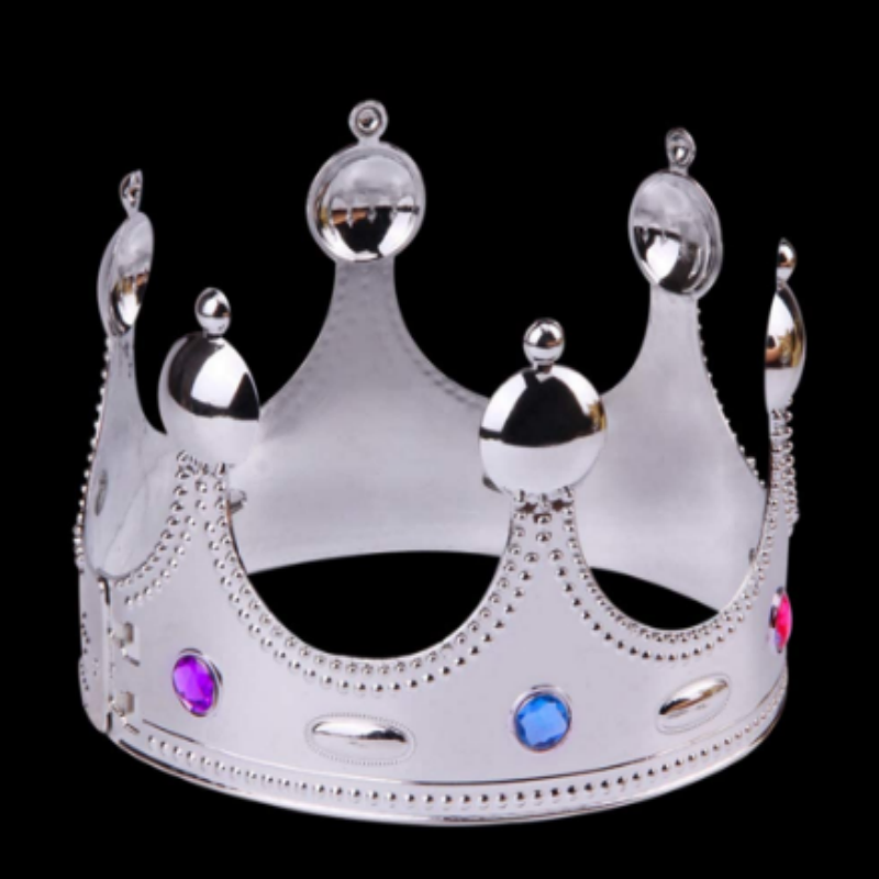 可调节金银皇冠国冠男女的古代舞会派对帽角色扮演服装派对万圣节