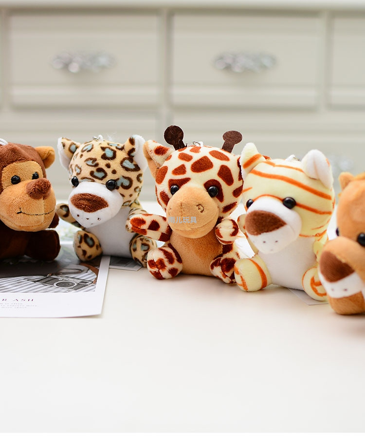 毛绒玩具公仔小挂件填充玩具钥匙扣挂件包包挂件车挂件森林八兄弟