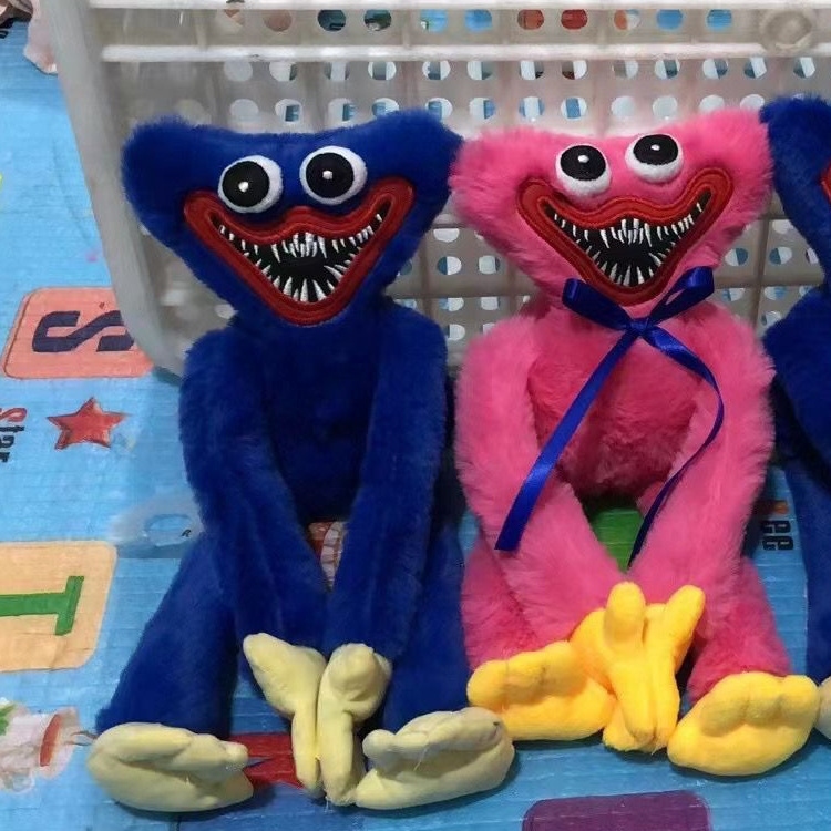 跨境新品可爱大蓝猫的玩偶毛绒玩具波比的游戏时间周边公仔娃娃