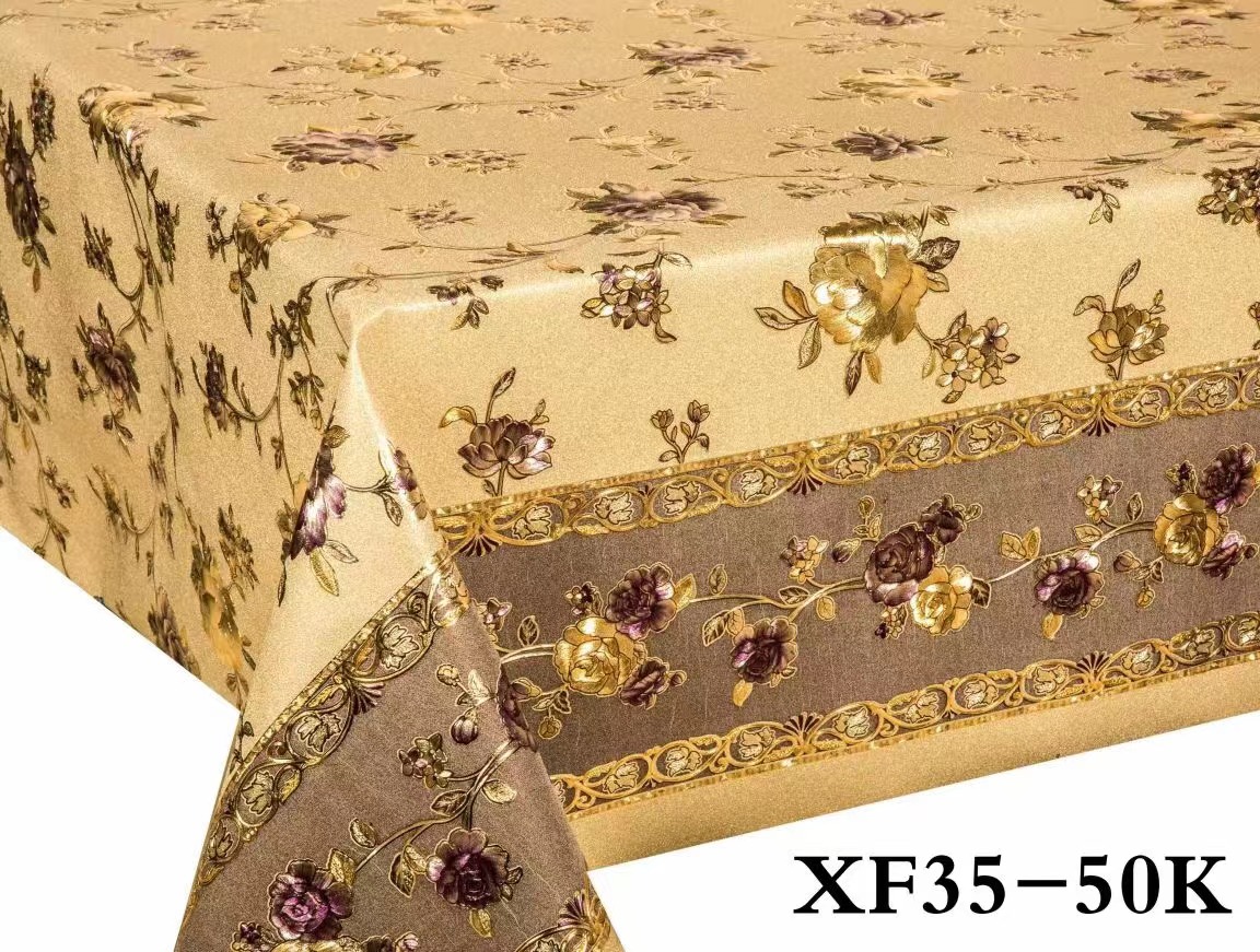 PVC台布新款对花台布新款防水防油免洗现货供应