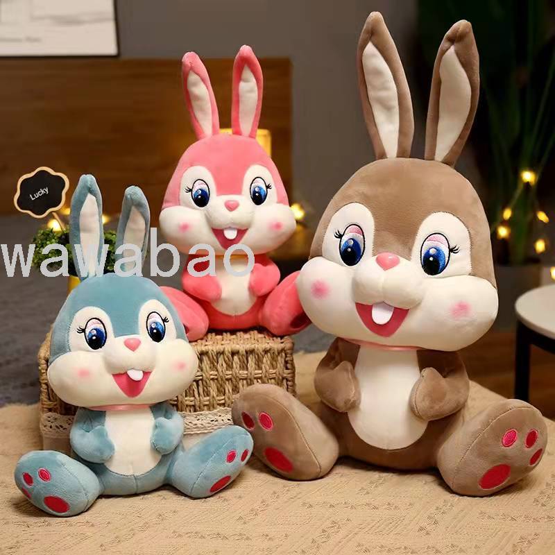 毛绒玩具兔子抱枕儿童可爱小白兔布娃娃八哥兔毛绒玩偶
