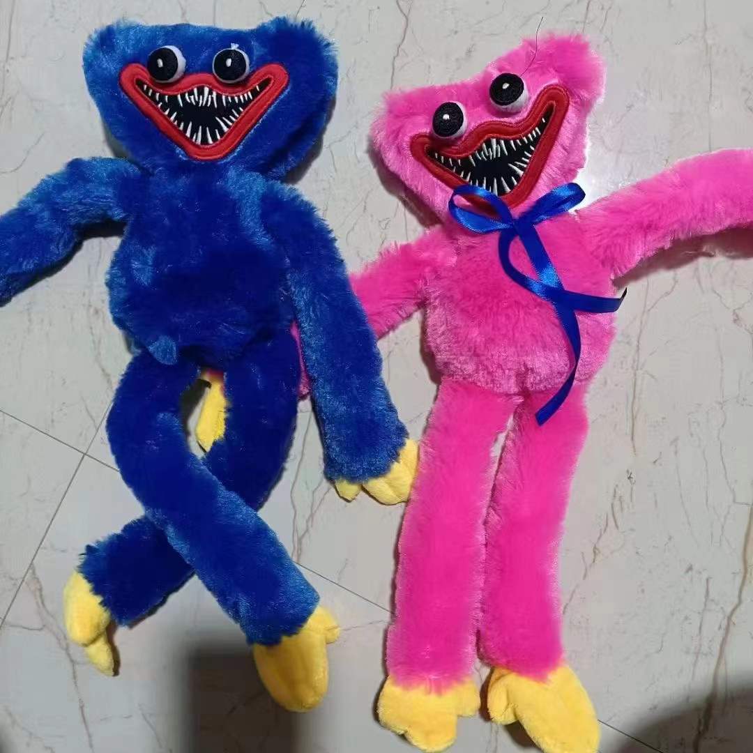 跨境新款游戏波比玩闹时间Poppy Playtime红蓝怪物毛绒玩具