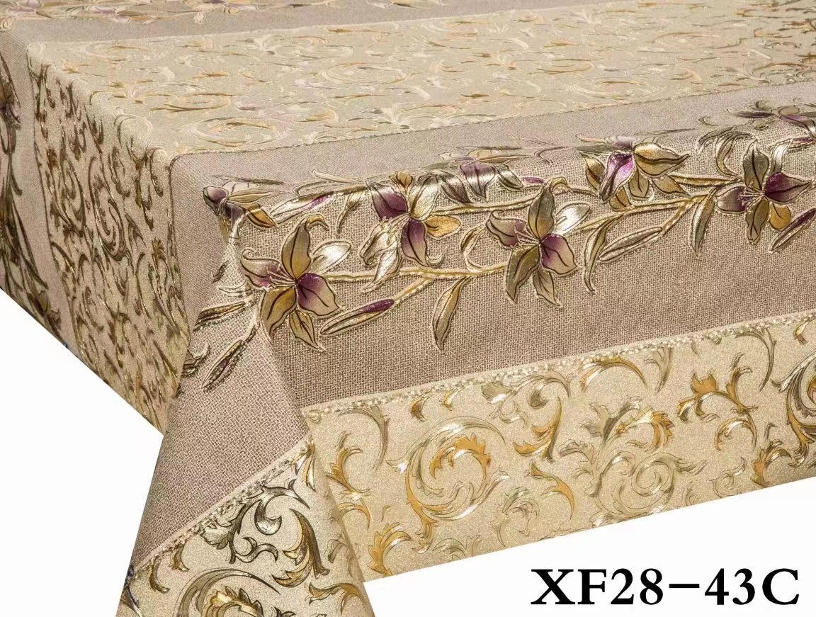 PVC台布新款对花台布新款防水防油免洗现货供应