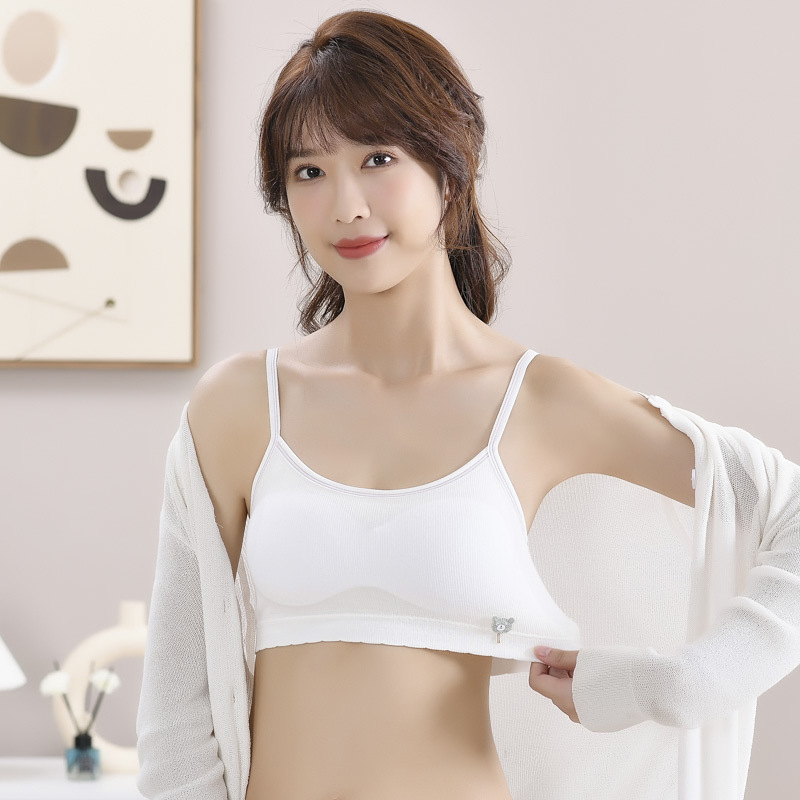 少女大童文胸中小学生10-16岁薄小背心发育期女童棉初中生内衣