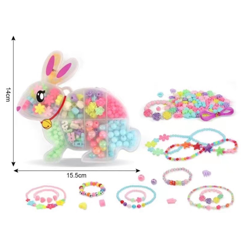 收纳盒DIY手工串珠项链手链 儿童串珠材料散珠玩具批发益智玩具