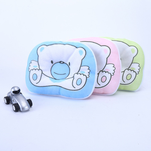 factory direct supply newborn pillow bear shaping pillow baby stroller cartoon headrest children anti-deviation shaping sleeping pillow