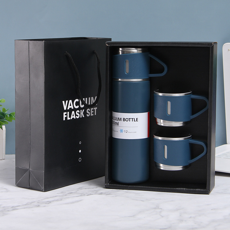 304不锈钢保温杯套装手提盖礼盒装运动水壶户外便携广告礼品杯