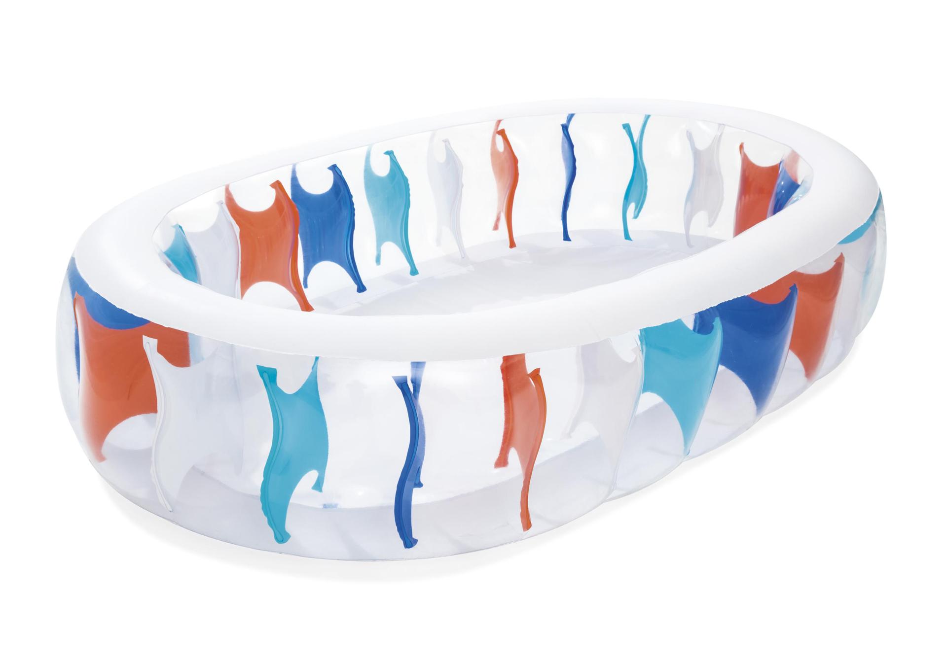 Bestway5椭圆形水池 儿童充气水池 家庭游泳池54066