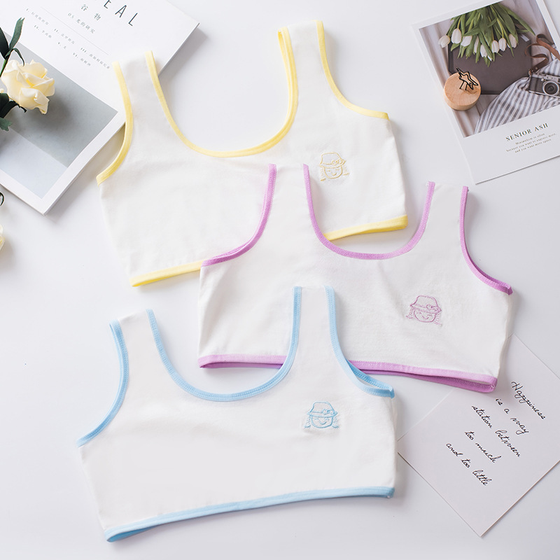 发育期小背心女学生少女内衣女孩小学初中生女童文胸