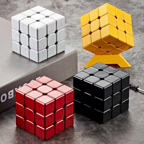 Alloy Decompression Puzzle Third-Order Rubik‘s Cube Metal Infinite Speed Twist Game Rubik‘s Cube Children‘s Educational Decompression Toys