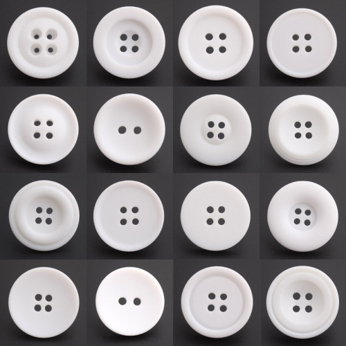 bright everbright button wholesale coat button matt clothes resin button four eyes two eyes black and white button
