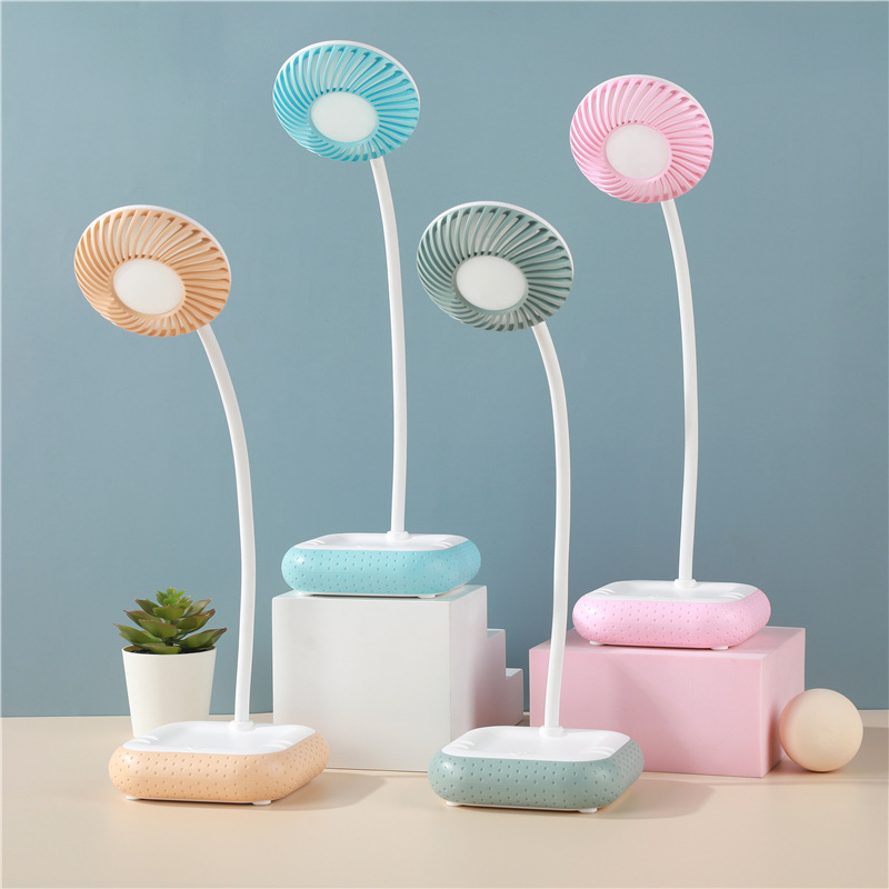 简约触摸台灯 学生宿舍LED充电台灯 智能触控感应调光小夜灯