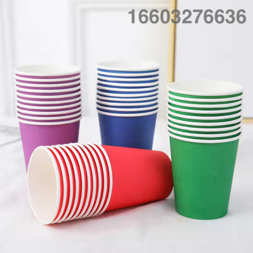 Wholesale DIY Disposable Paper Cup Thickened Color Paper Cup Kindergarten Children‘s Handmade Art Creative Material