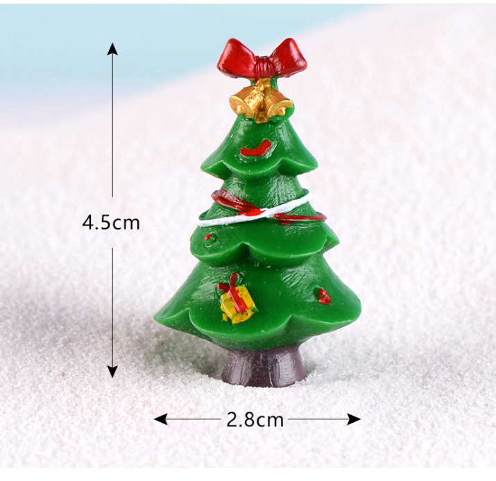 圣诞节小礼品 微景观雪景 造景摆件 圣诞树配件多款大小号仿真树