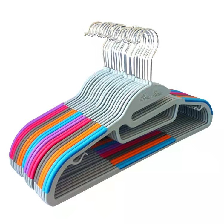 出口品质干湿两用塑料衣架服装店家用收纳衣挂多功能防风衣撑包邮
