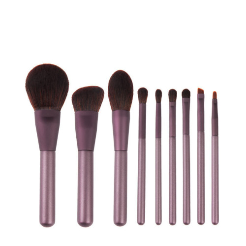 9 Lilac Makeup Brush Set Small Grape Professional Single Brush Suit Super Soft Feel