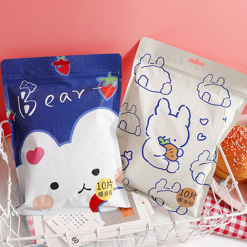 冬季爆款网红卡通暖贴10个袋装女暖宝宝暖腰肚子经期保身贴自发热
