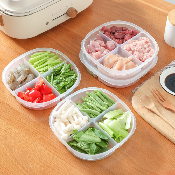 四格分装盒外贸专供