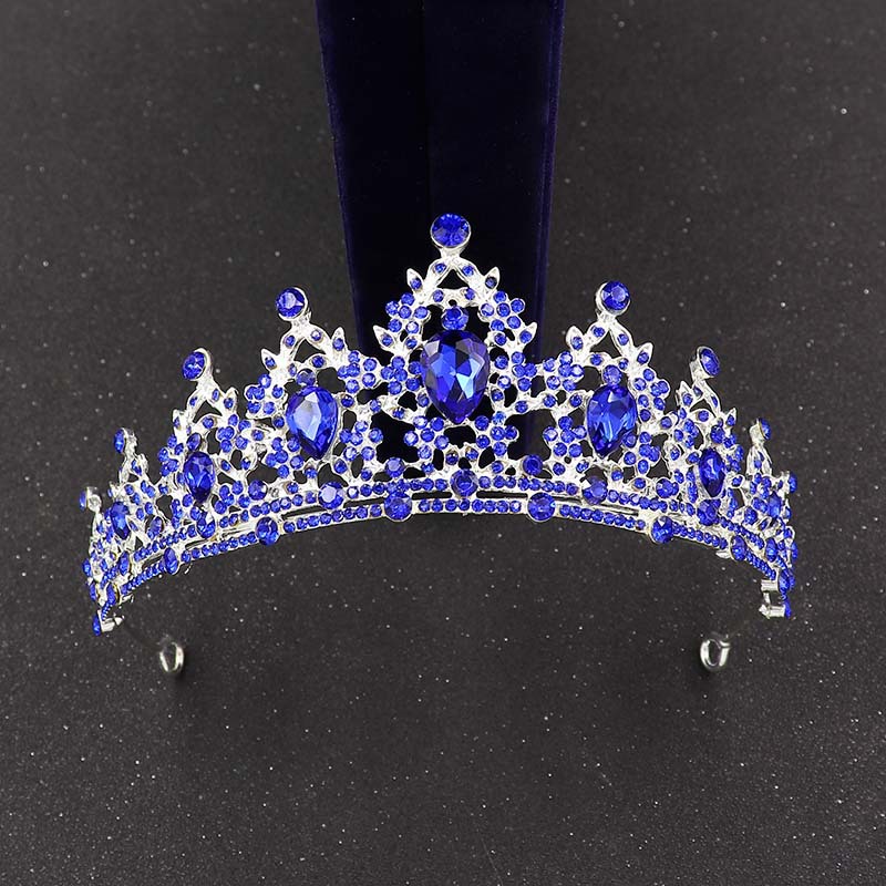 欧美新娘头饰巴洛克皇冠 水钻头饰公主王冠结婚发饰礼服配饰批发