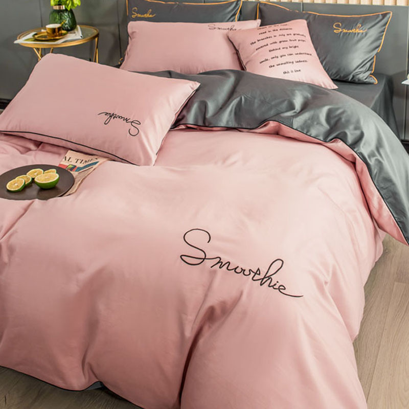 欧式60支长绒棉四件套全棉纯棉床单被子被套三件套床上用品床笠款