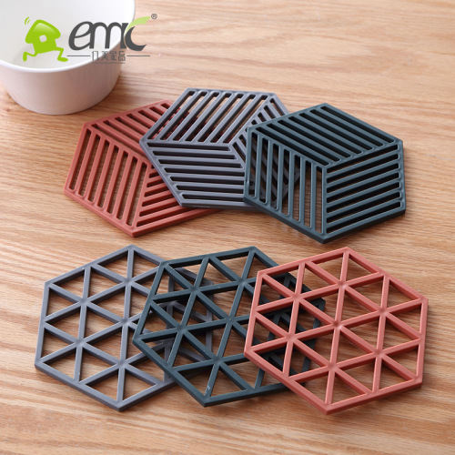 hundreds of millions of geometric coasters honeycomb insulation pad pot mat placemat coasters table mats tpr circle soft pad