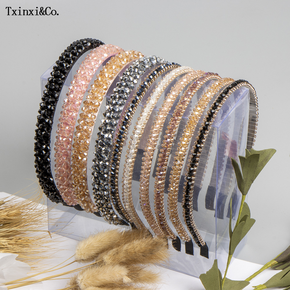 心喜新款满钻发饰发箍细金属水晶发窟时尚巴洛克水钻发箍新娘头饰