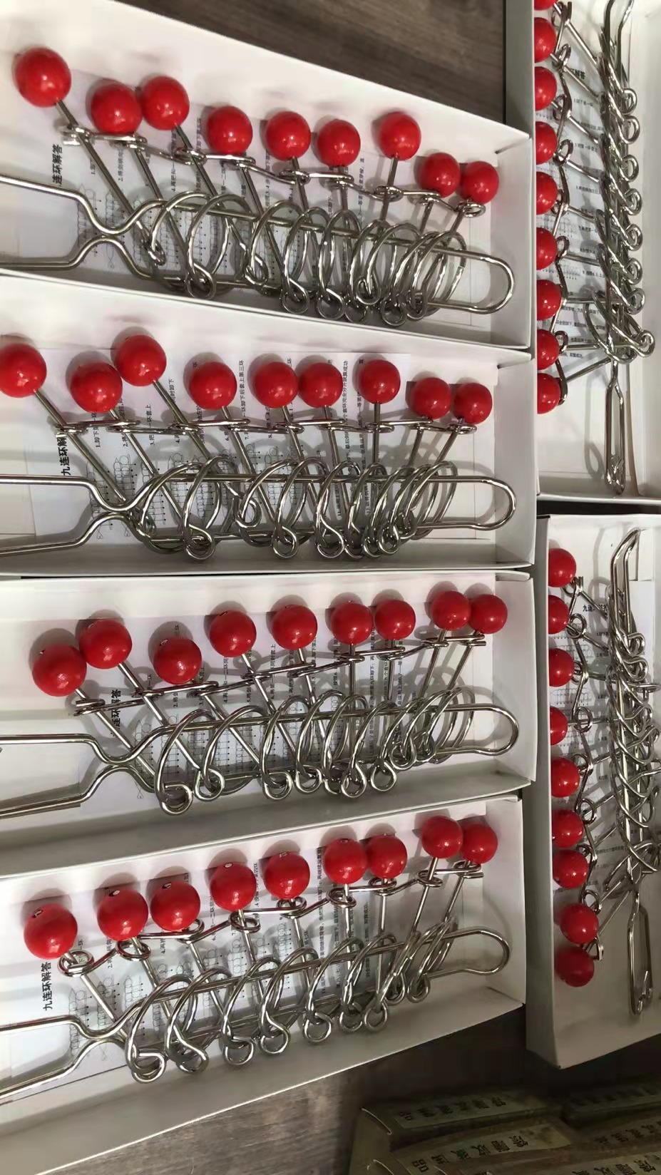 中国古典玩具【大号九连环】益智玩具,九连环，金属扣，智力玩具