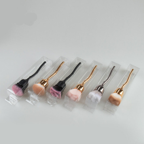 withered rose makeup brush high color value electroplating handle loose powder brush multi-color creative contour brush