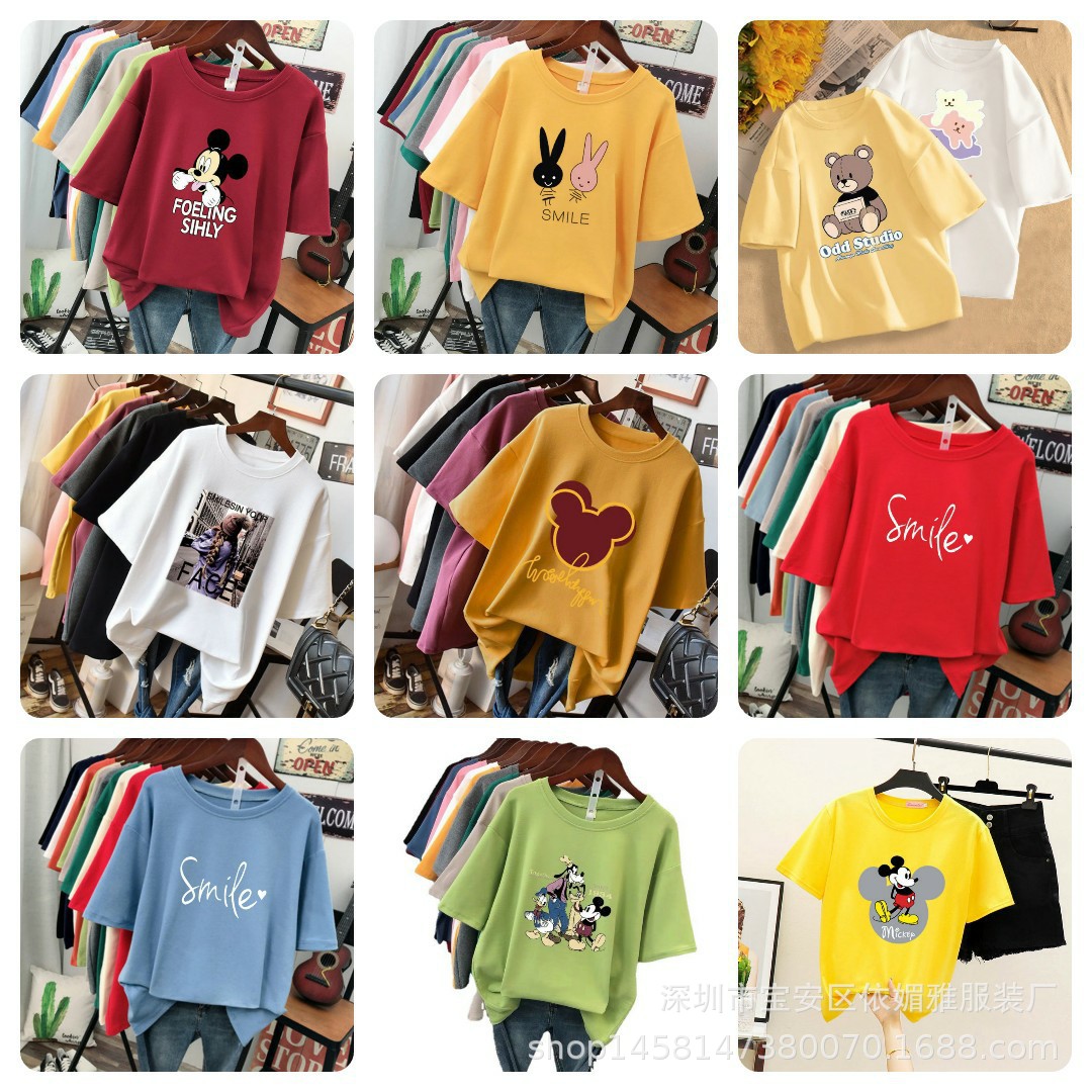 9.9包邮一件代发批发 广州5元服装尾货 外贸地摊尾货女装t恤清仓