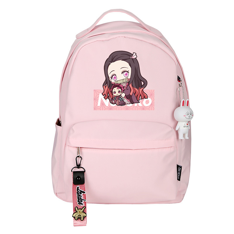 鬼灭之刃双肩包祢豆子善逸背包香奈乎炭治郎伊之助动漫书包跨境