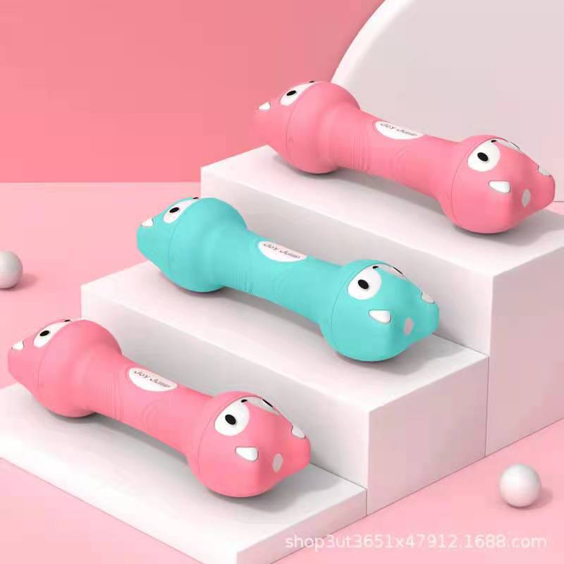 小熊哑铃女士健身器材可调节重量家用小哑铃锻炼手臂男士儿童哑铃