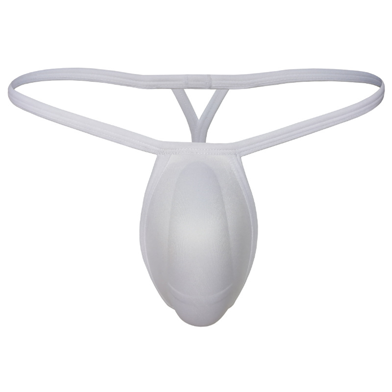 外贸性感男士罩杯内裤海绵U凸护裆JJ裤透气健身丁字裤源头工厂