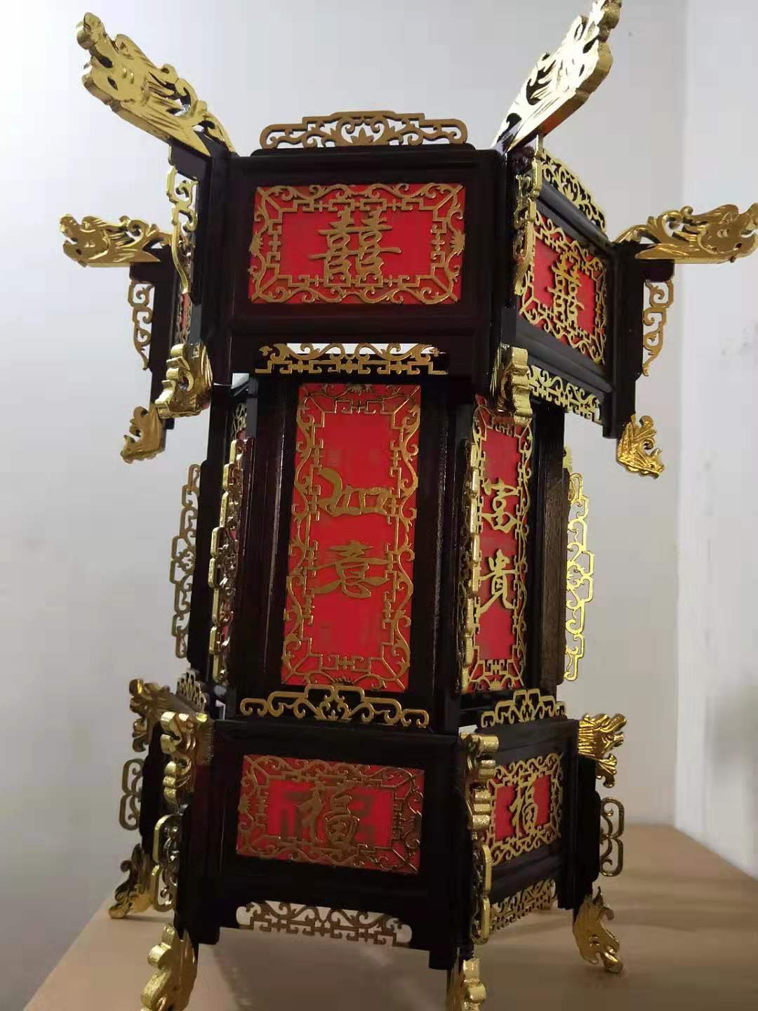 红木65公分贴金