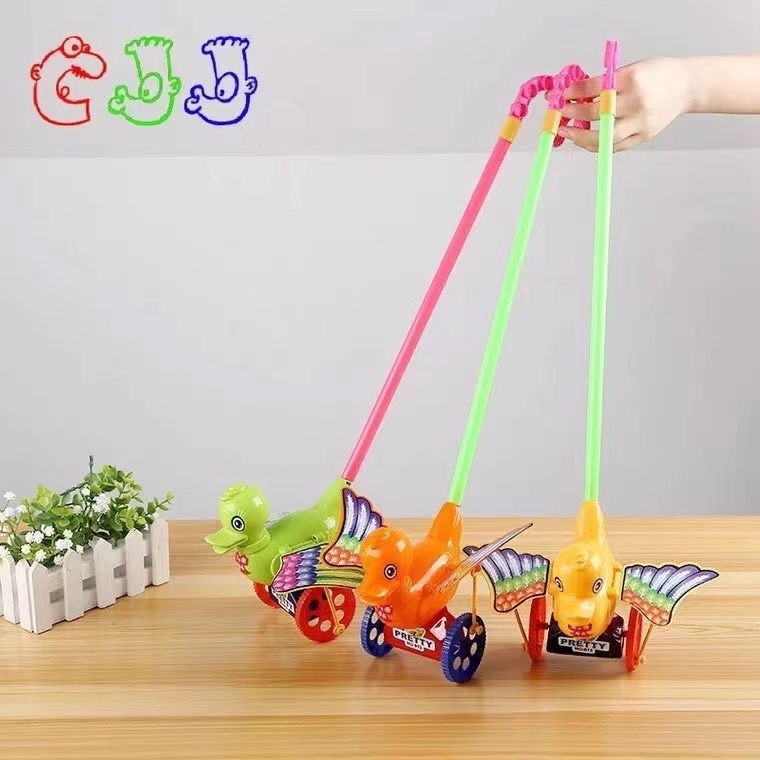 传统热销儿童推鸡玩具手推大公鸡玩具地摊跑江湖地摊夜市货源批发