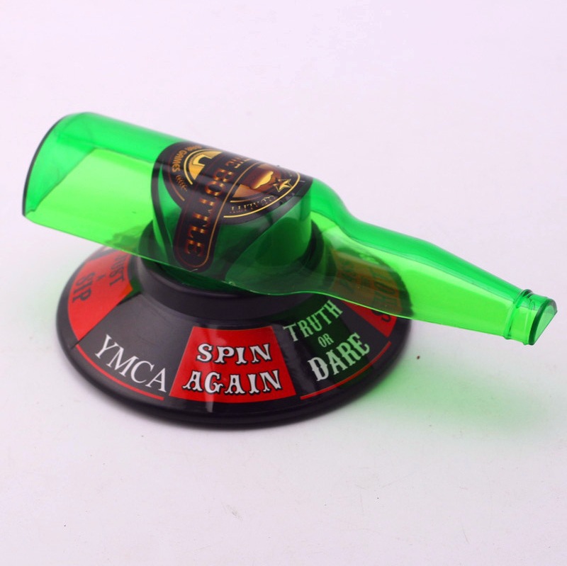 酒瓶指针游戏，箭头酒杯喝酒游戏SPIN THE BOTTLE，酒吧游戏套装