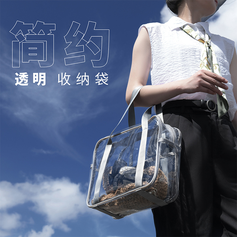 防水透明化妆包女网红大容量旅行少女便携随身洗漱包化妆品收纳袋