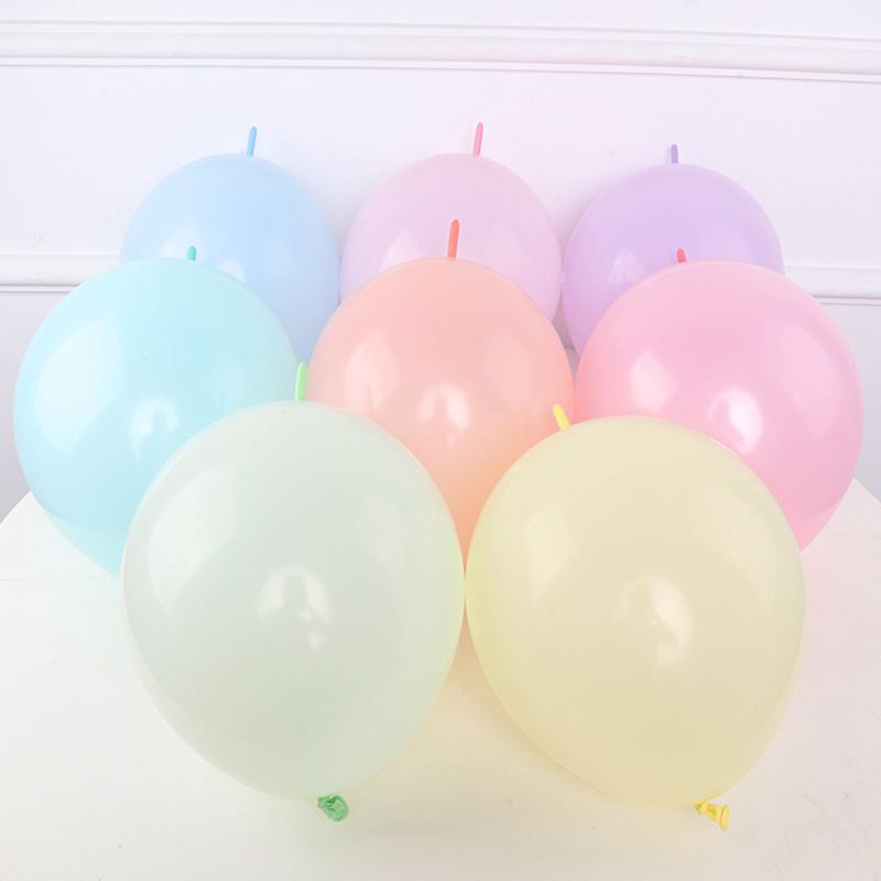 O牌6寸10寸马卡龙尾巴气球针尾球婚庆用品结婚浪漫装饰场景布置