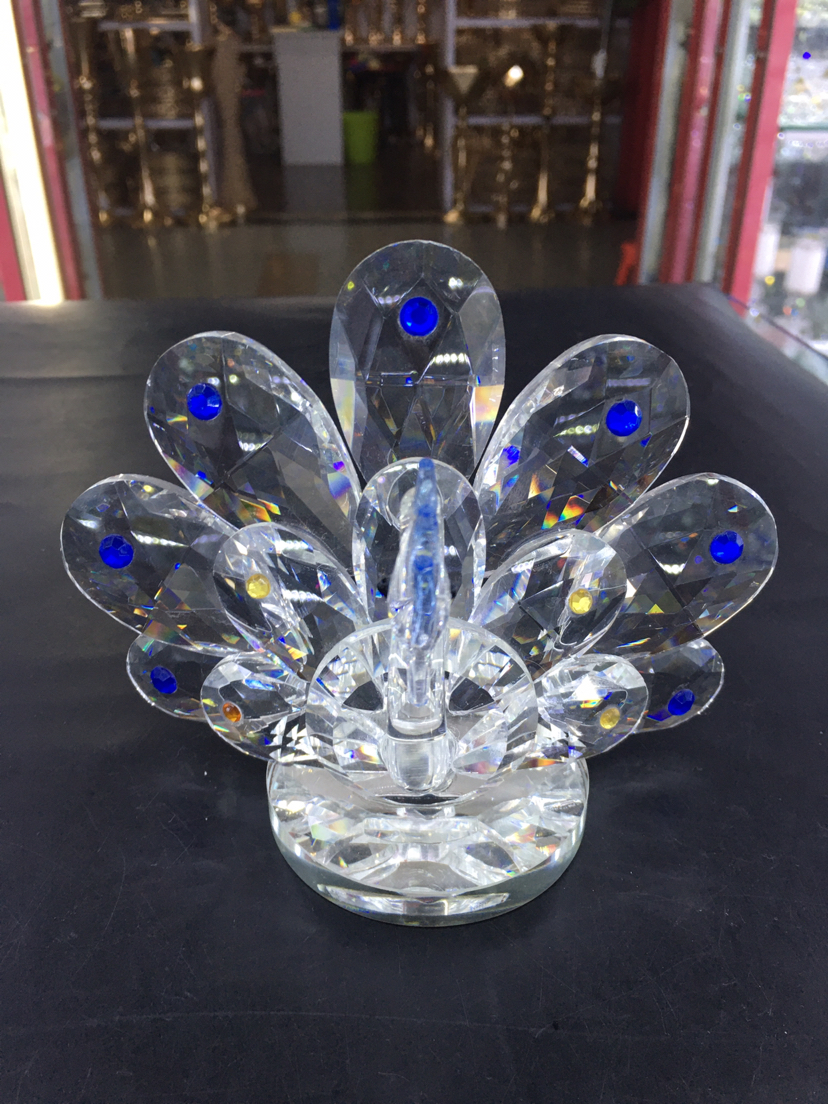 水晶孔雀大中小