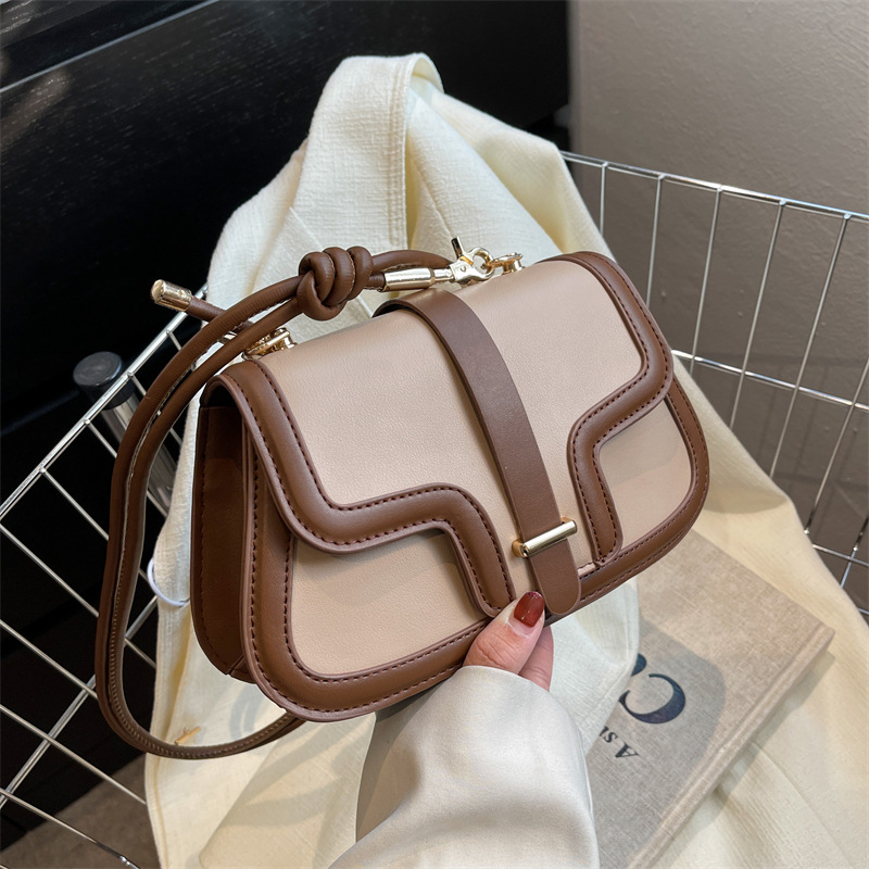 冬季新款复古潮流单肩包大容量时尚个性托特包千鸟格女包大容量女