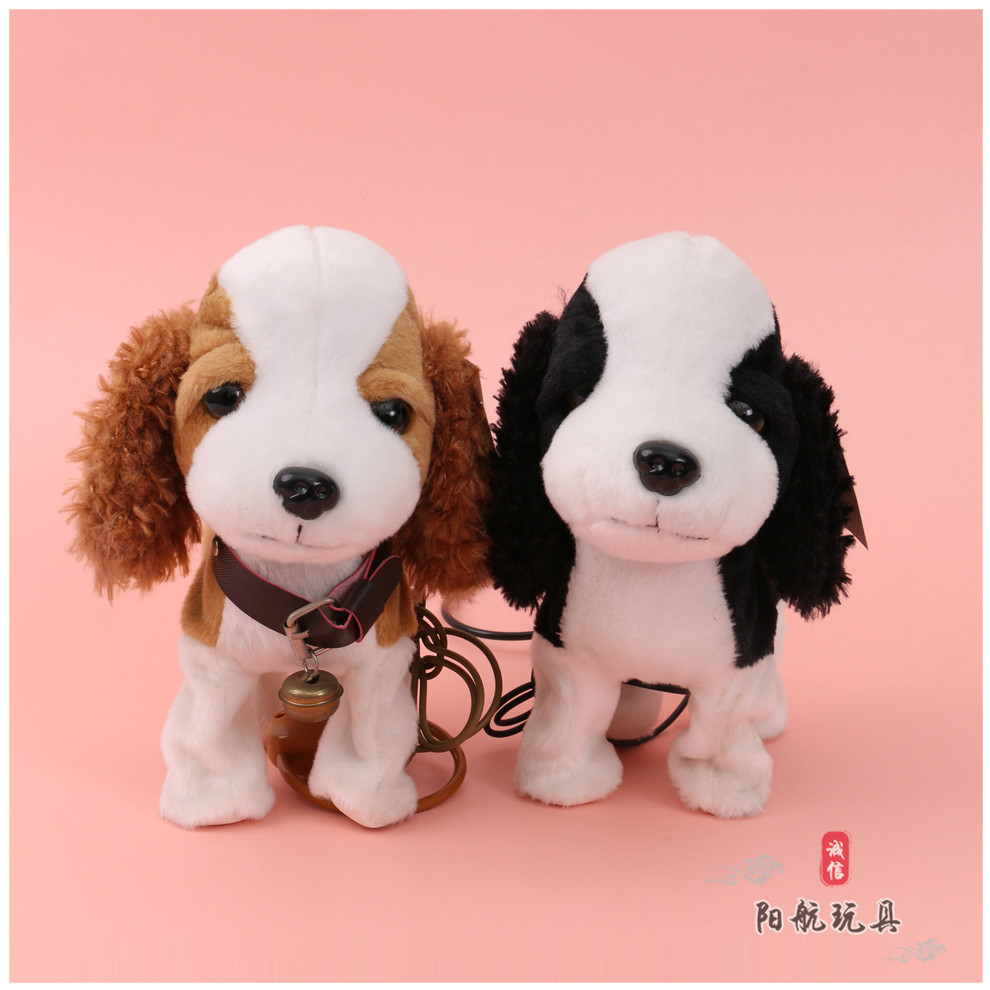 仿真电动玩具狗可爱毛绒玩具卡通发声互动益智玩具狗儿童生日礼物